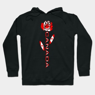 Canada Rose Flag Hoodie